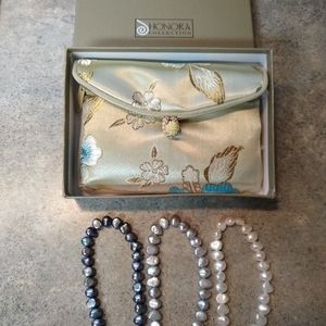 Honora pearl stretch bracelets